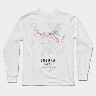 suzuka simple map Long Sleeve T-Shirt